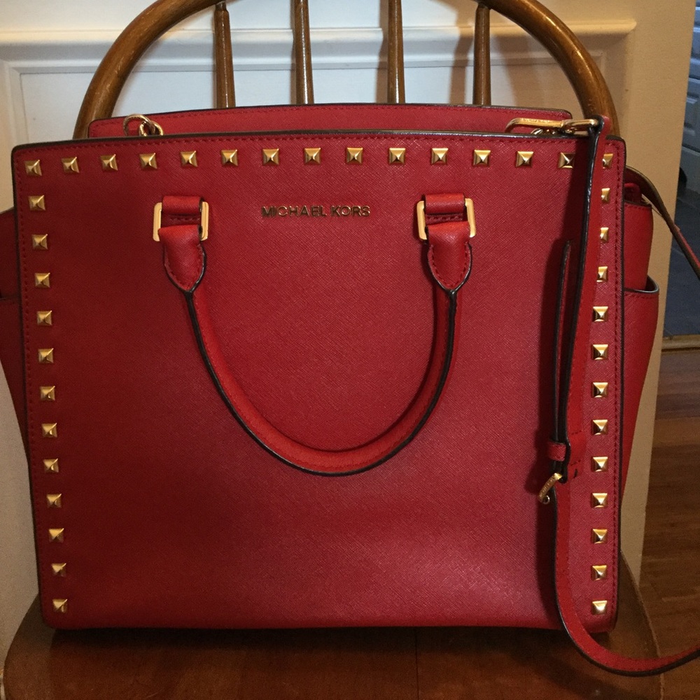 MICHAEL by Michael Kors Red Selma Bag